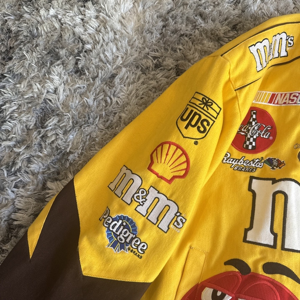 Vintage Chase Authentic Drivers Line M&M's NASCAR Jacket #38 Elliot Sadler Large - Picture 11 of 16
